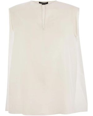 Fabiana Filippi Linen Sleeveless Top - Natural
