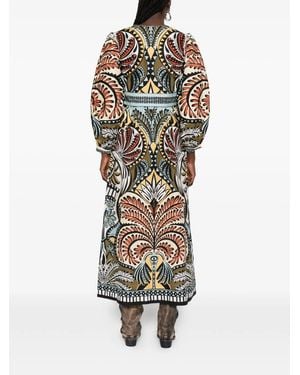 FARM Rio Balamana Dress Multi Floral Print - Multicolour