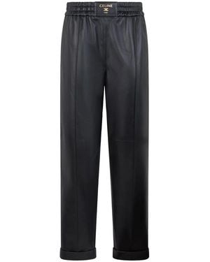 Celine Lambskin Pants - Blue