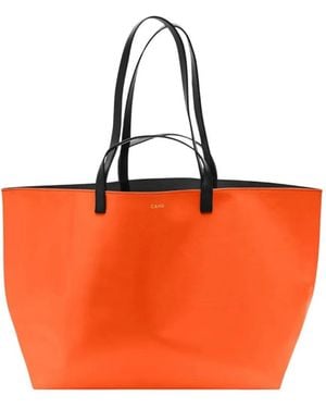 CAHU Large Permanente Collection Le Pratique Tote Bag - Orange