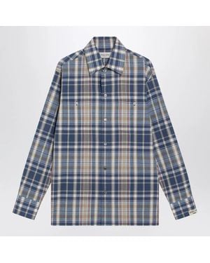 Golden Goose Checked Shirt - Blue
