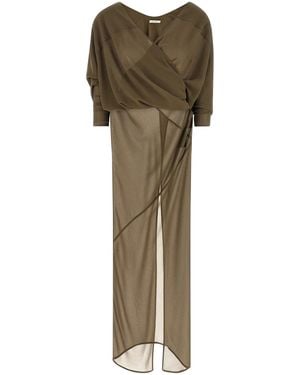 Entire studios Asymmetrical Skirt Dress - Green