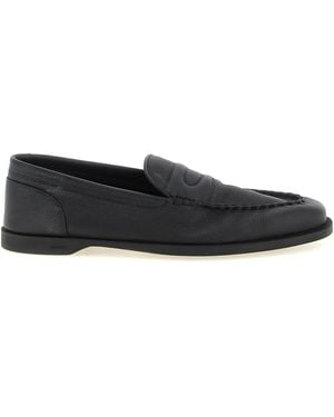 John Lobb 'Pace Light Grain' Loafers - Black