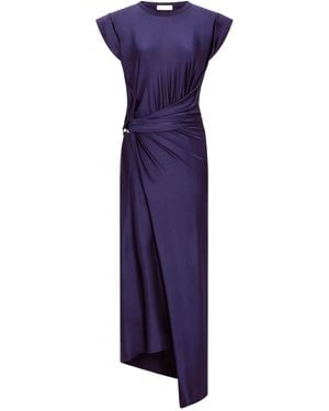 Rabanne Deep Viscose Elastane Dress - Purple