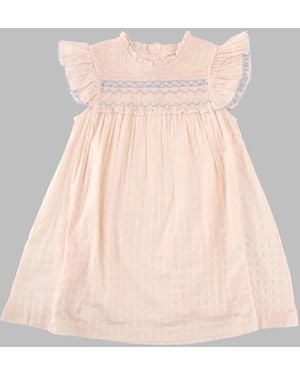Louise Misha Vestito Con Ricamo - Pink