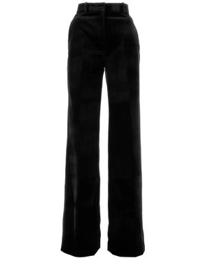 Ermanno Scervino Velvet Palazzo Pant - Black