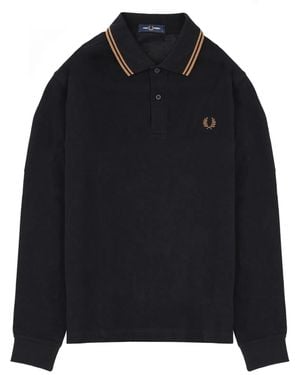 Fred Perry Polo With Logo - Blue