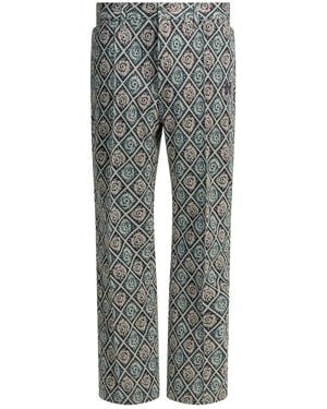 Needles Boot Cut Polyester Casual Pants - Gray