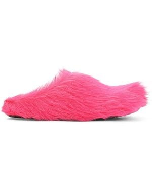 Marni Candy Calf Hair Fussbett Mules - Pink