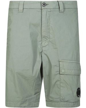 C.P. Company Laurel Wreat Cotton Polyamide Bermuda - Green