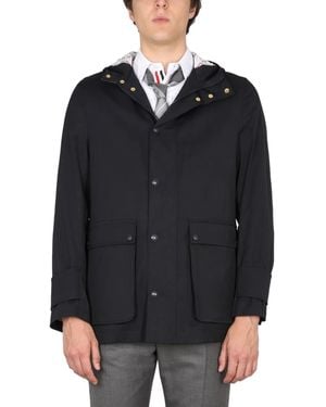 Thom Browne Nylon Parka - Black