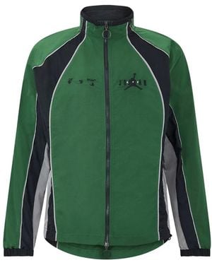 Off-White c/o Virgil Abloh Track Jacket With Zip Fastening And Panel Accents - Green