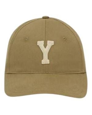 Saint Laurent Cappello Da Baseball Con Patch Y - Green