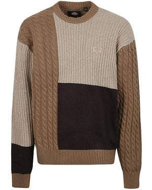 Dickies Lucas Patchwork Sweater - Gray