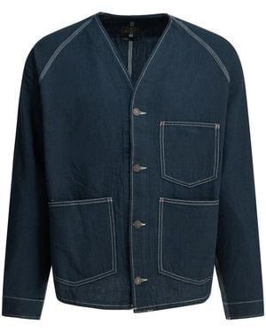 Beams Plus Engineer Cotton Denim Jacket - Blue