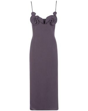 Magda Butrym Midi 90's Dress - Purple