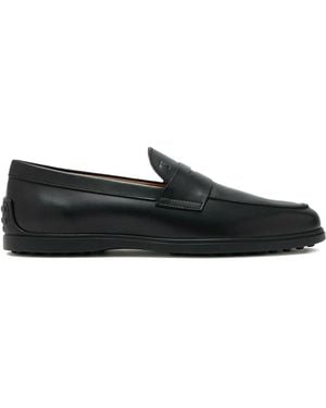 Tod's Leather Loafers - Black