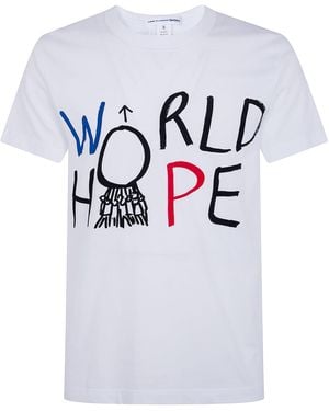 Comme des Garçons Shirt Printed Logo Tee - Gray