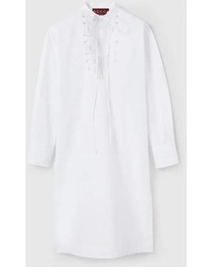 Gucci Drs Ctn Popeline W/Horsebit_18 - White