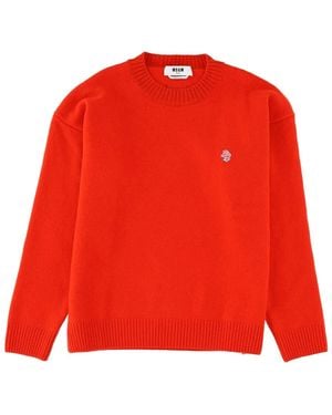 MSGM Wool Sweater - Red