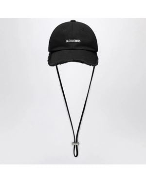 Jacquemus Hat The Cap Artichoke - Black