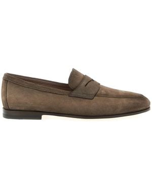 Santoni 'Carlos' Loafers - Brown