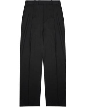 Bottega Veneta Silk Blend Tailored Trousers - Black