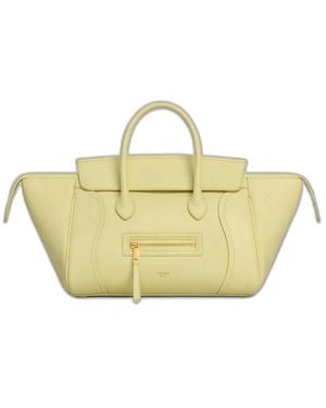 Celine Small Luggage Tote Bag - Yellow