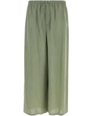 Loewe Viscose Blend Paula S Ibiza Wide-Leg Pant - Green
