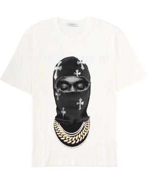 ih nom uh nit "Mask Crosses" T-Shirt - Black