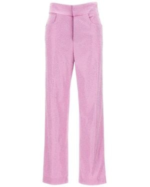 GIUSEPPE DI MORABITO All-Over Crystal Trousers - Pink
