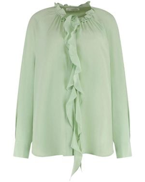 Victoria Beckham Silk Shirt - Green