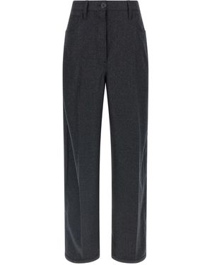 Prada Flannel Trousers - Blue