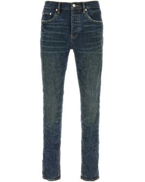 Purple Denim Dark Stone Rinse - Blue