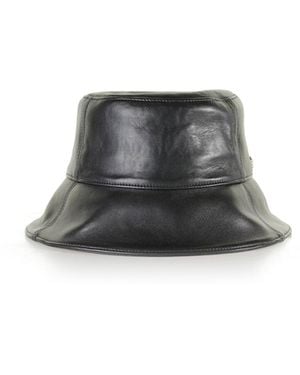 Helen Kaminski Whitney Leather Bucket Hat - White