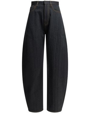 Alaïa Alaia "Round" Wide-Leg Jeans - Blue