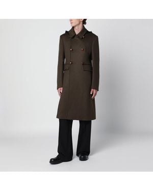 NAMACHEKO Doublebreasted Wool Coat - Black