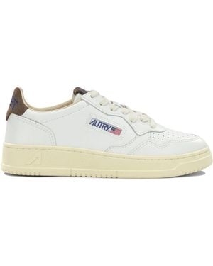 Autry "Medalist Low" Low-Top Sneakers - White