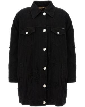 Dolce & Gabbana Dolce & Gabbana Denim Long Jacket - Black