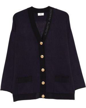 Elisabetta Franchi Viscose Polyamide Jumper - Blue