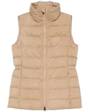 Woolrich Quilted Jacket With High Stand Collar - Natur