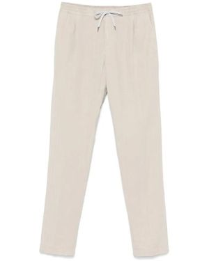 PT Torino Light Trousers With Elasticated Waistband - Natur