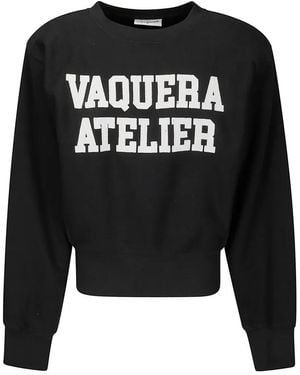 VAQUERA Shoulderpad Sweatshirt - Schwarz
