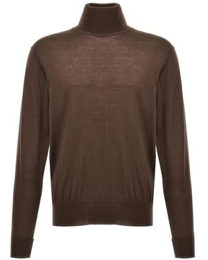 PT Torino Merino Turtleneck Sweater - Braun