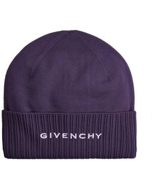 Givenchy Wool Logo Hat - Lila