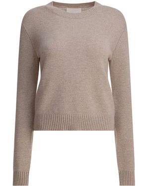 Lisa Yang Cashmere Knitted Sweater With Ribbed Detailing - Braun