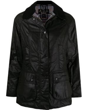 Barbour Beadnell Wax Jacket - Schwarz