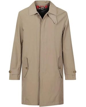 Baracuta Waterproof Tan Cotton Blend Coat With Iconic Tarta - Natur