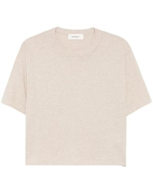 Lisa Yang Light Crew Neckrubie T-Shirt - Weiß