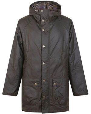 Barbour Bedale Wax Parka - Grau